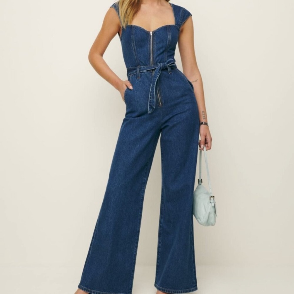Reformation Calypso Wide Leg Jumpsuit